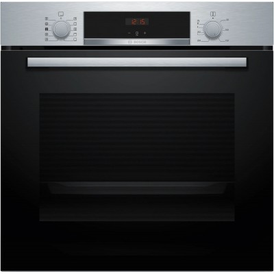 Bosch Serie 4 HQA514ES3 horno 71 L 3400 W A+ Negro, Acero inoxidable
