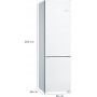 Bosch Serie 4 KGN39VWDC nevera y congelador Independiente 368 L D Blanco