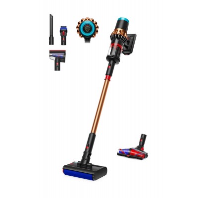 Dyson V16 Piston Animal Submarine Aspiradora escoba 2 en 1 Batería Secar HEPA Sin bolsa 900 W Negro, Cobre
