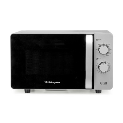 Orbegozo MIG 2072 CE microondas Negro, Plata Microondas con grill Encimera 20 L 700 W