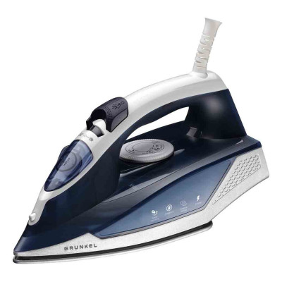 Grunkel PL-22NS plancha Plancha vapor-seco Suela de acero inoxidable 2200 W Azul
