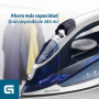 Grunkel PL-22NS plancha Plancha vapor-seco Suela de acero inoxidable 2200 W Azul