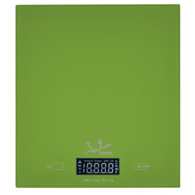JATA Mod. 729V Verde Encimera Rectángulo Báscula electrónica de cocina