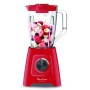 Moulinex LM420510 licuadora 2 L Batidora de vaso 550 W Rojo, Transparente