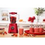 Moulinex LM420510 licuadora 2 L Batidora de vaso 550 W Rojo, Transparente