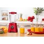 Moulinex LM420510 licuadora 2 L Batidora de vaso 550 W Rojo, Transparente