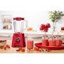 Moulinex LM420510 licuadora 2 L Batidora de vaso 550 W Rojo, Transparente