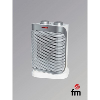 FM Calefacción TC-1900 calefactor eléctrico Interior Gris, Blanco 1800 W Ventilador eléctrico