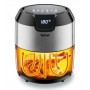 Tefal Easy Fry EY401D freidora Sencillo 4,2 L Independiente 1500 W Freidora de aire caliente Negro, Acero inoxidable