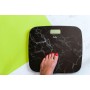 JATA HBAS1415 báscula de baño Rectángulo Negro, Color mármol Báscula personal electrónica