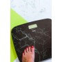 JATA HBAS1415 báscula de baño Rectángulo Negro, Color mármol Báscula personal electrónica