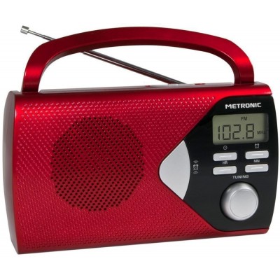 Metronic 477201 radio Portátil Digital Rojo