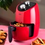 JATA JEFR1222 freidora Sencillo 2 L Independiente 1000 W Freidora de aire caliente Negro, Rojo