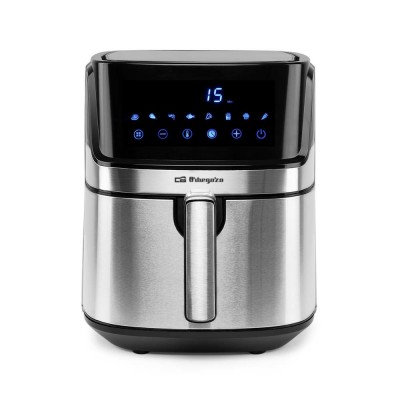 Orbegozo FDR 67 freidora Sencillo 5,5 L Independiente 1700 W Freidora de aire caliente Negro, Acero inoxidable