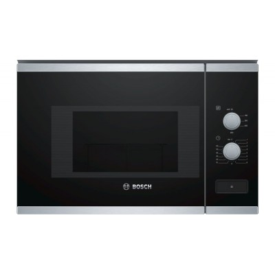 Bosch BFL520MS0 microondas Integrado Microondas combinado 20 L 800 W Negro, Acero inoxidable
