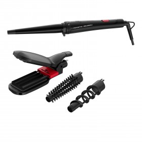 Rowenta Infinite Looks CF422LF0 Utensilio de peinado Rizador de pelo Caliente Negro, Rosa 48 W
