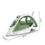 Tefal Easygliss Eco FV5781E1 plancha Plancha vapor-seco Durilium AirGlide soleplate 2800 W Blanco, Verde