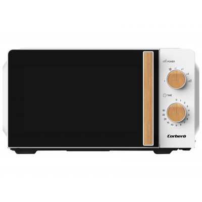 Corbero CMICG270WOODN microondas Encimera Solo microondas 20 L 700 W Blanco