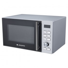 Aspes AMWC25900DGN microondas Encimera Microondas combinado 25 L 900 W Negro, Acero inoxidable